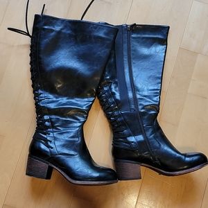 Torrid Wide Calf Laced Boots